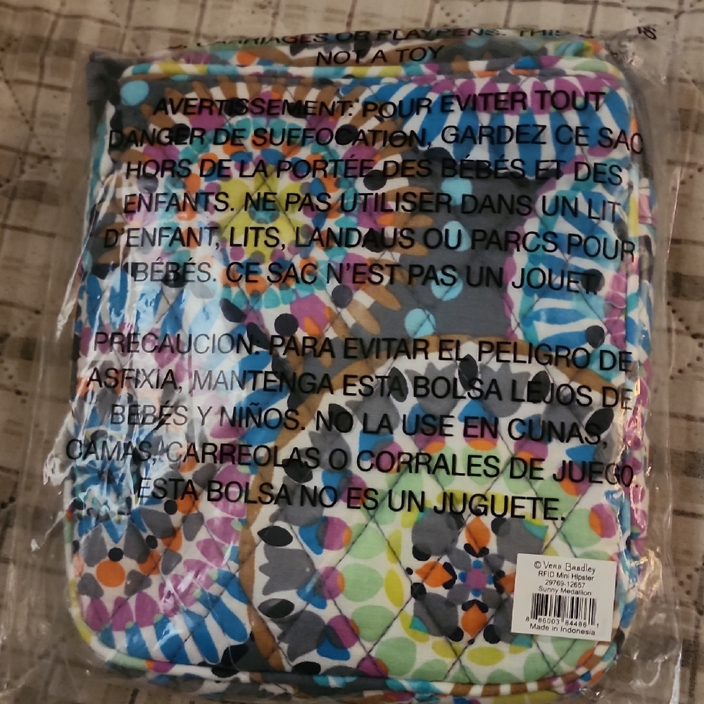 Vera Bradley Multicolor Quilted Mini Hipster